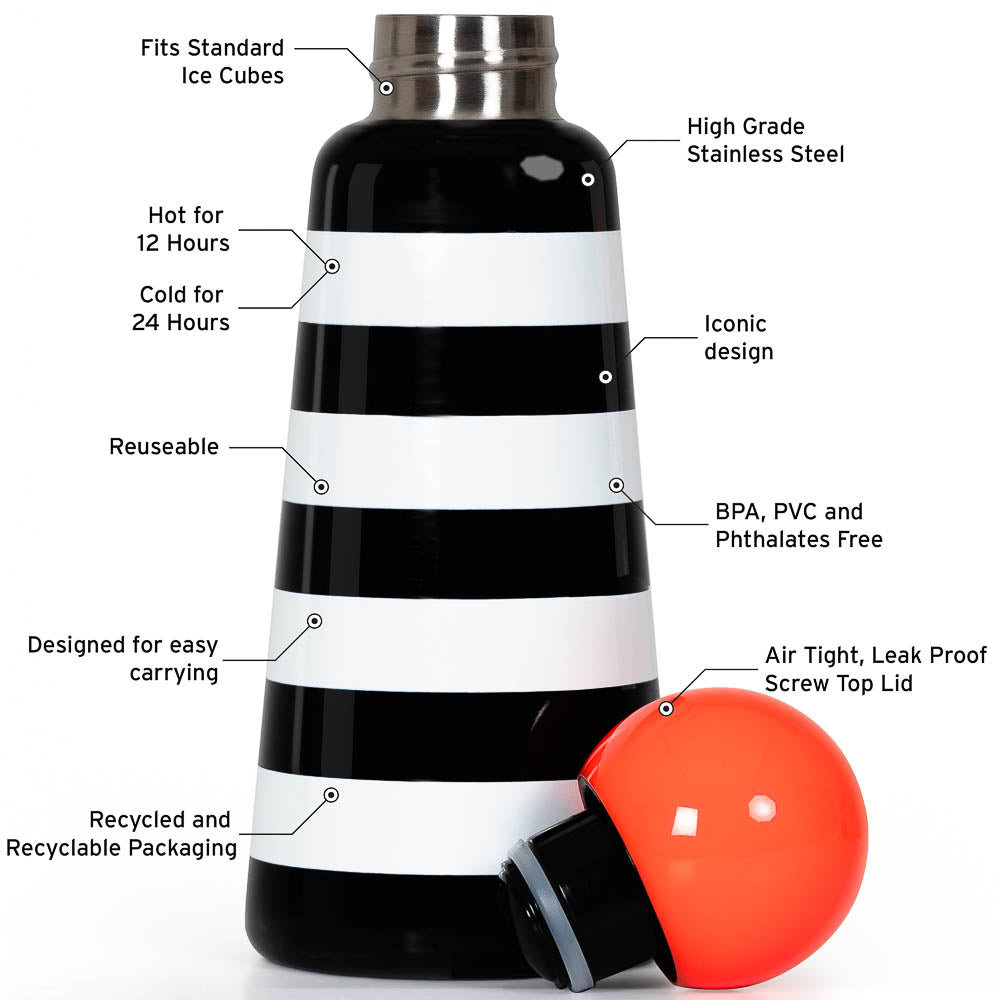 Stripes & Coral 500ml/ 17oz