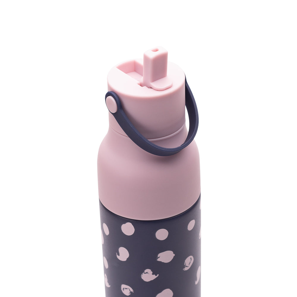 Indigo with pink spots