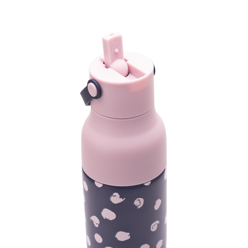 Indigo with pink spots