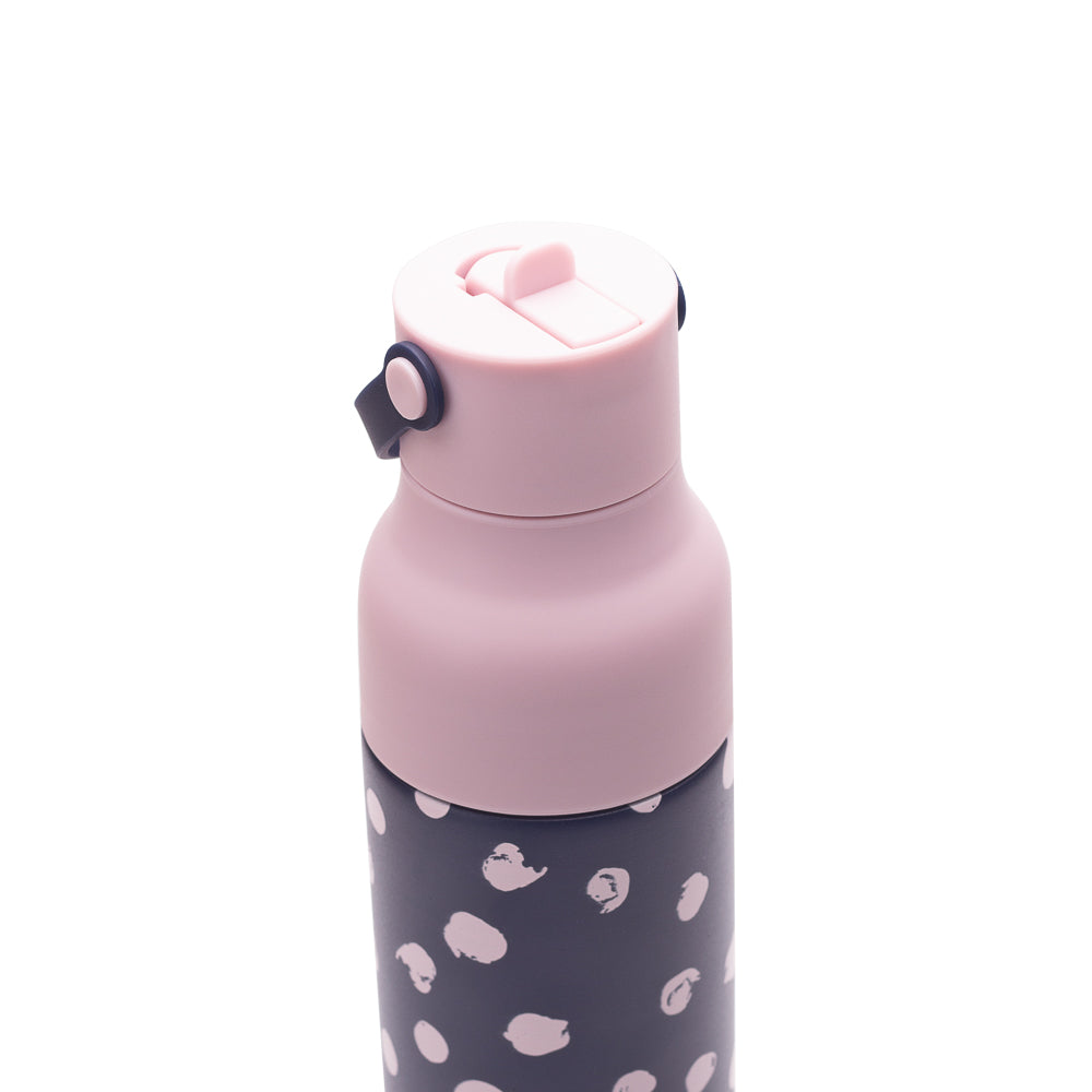 Indigo with pink spots