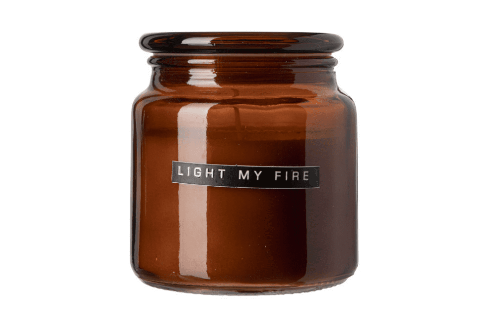 Big scented candle amber cedarwood LIGHT MY FIRE
