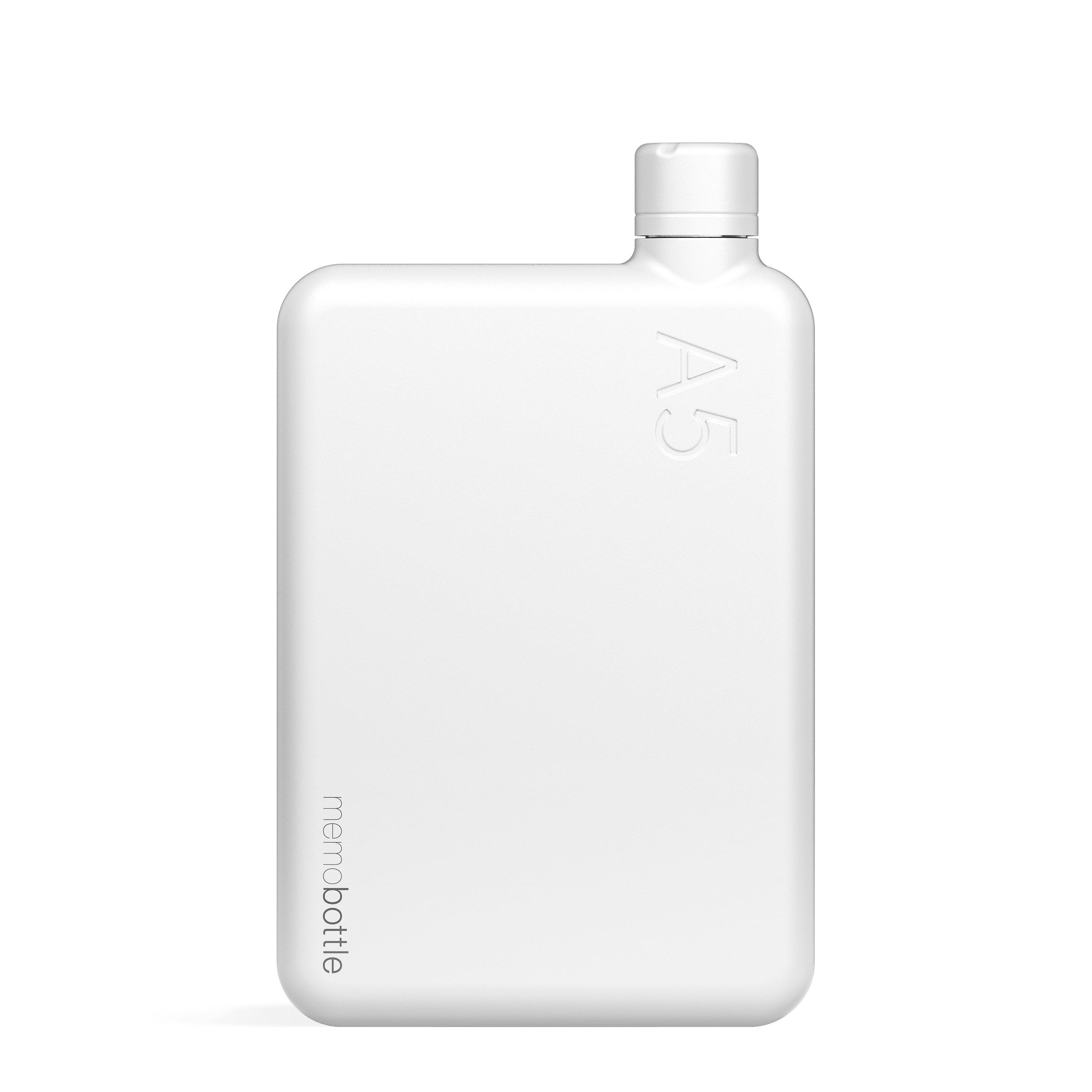 A5 Stainless Steel memobottle WHITE