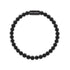 all black bracelet stone bracelet Black Edition 6mm Round Gemstone Bracelet Natural Ned for men steel and barnett