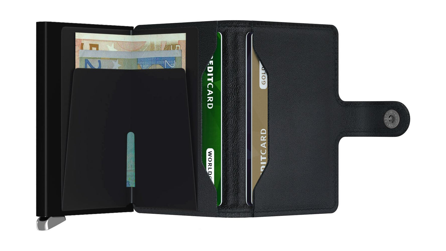 Miniwallet Emboss Lines Black