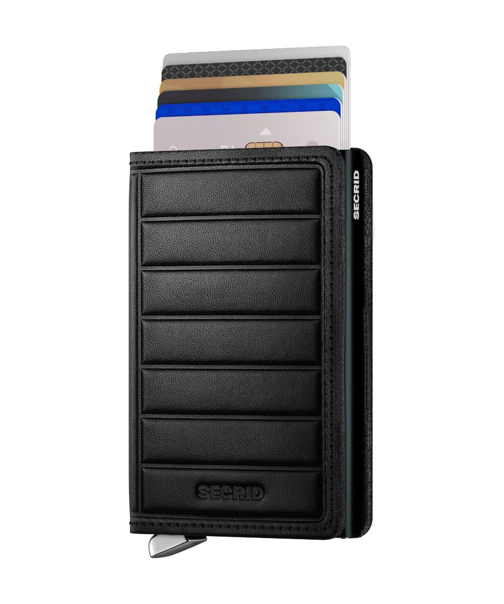 Slimwallet Emboss Lines Black