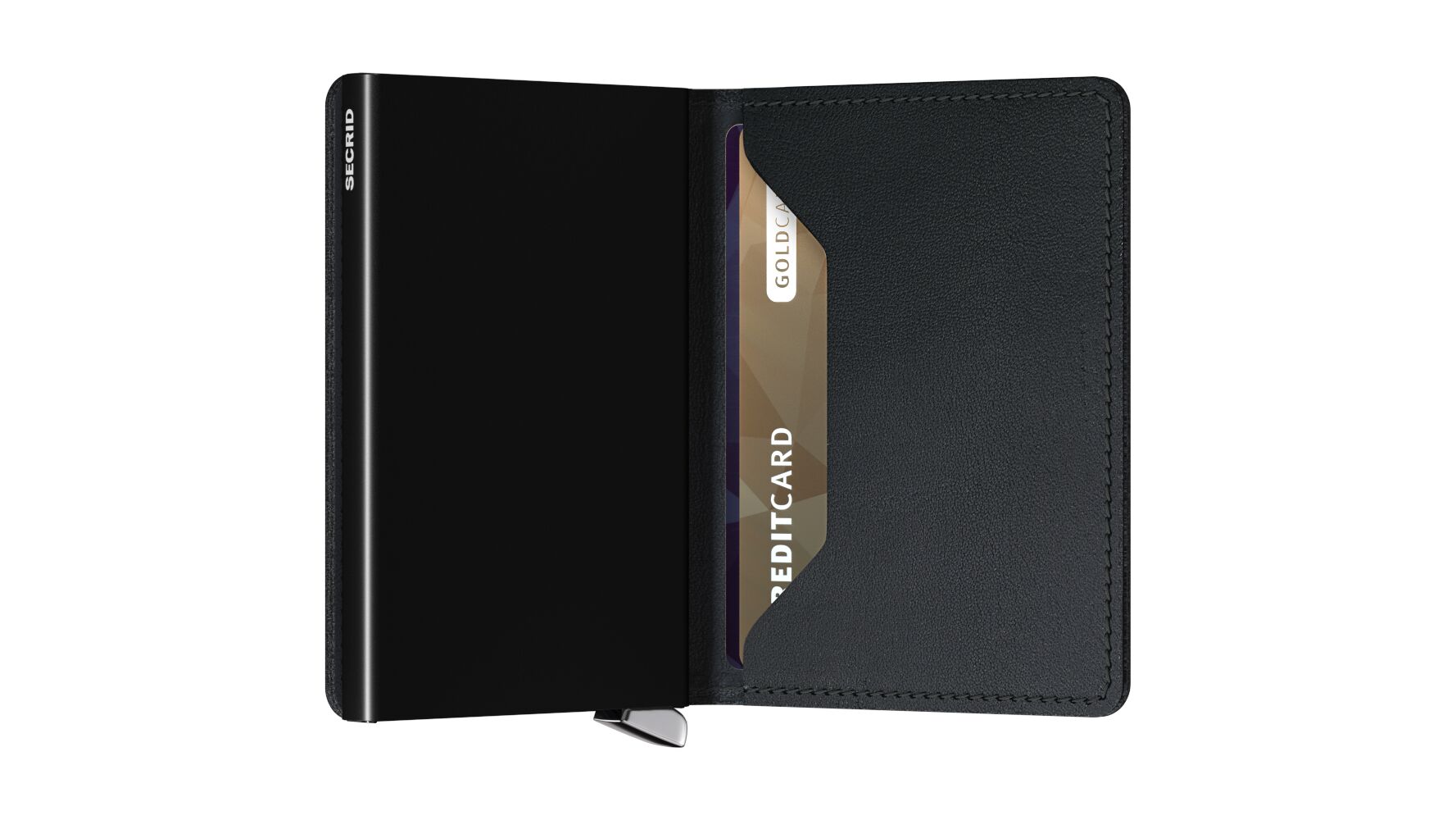 Slimwallet Emboss Lines Black