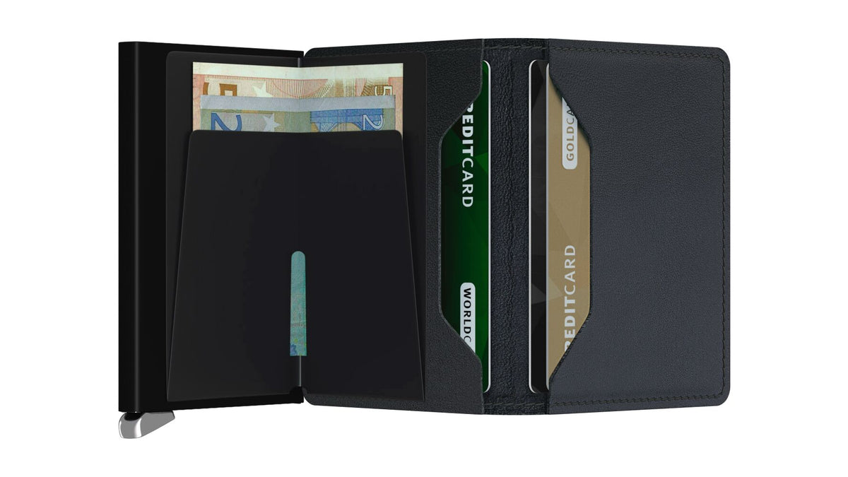 Slimwallet Emboss Lines Black