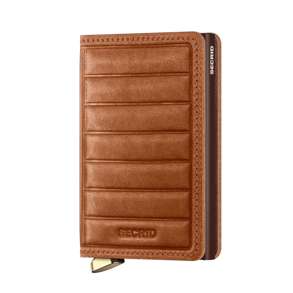 Slimwallet Emboss Lines Cognac