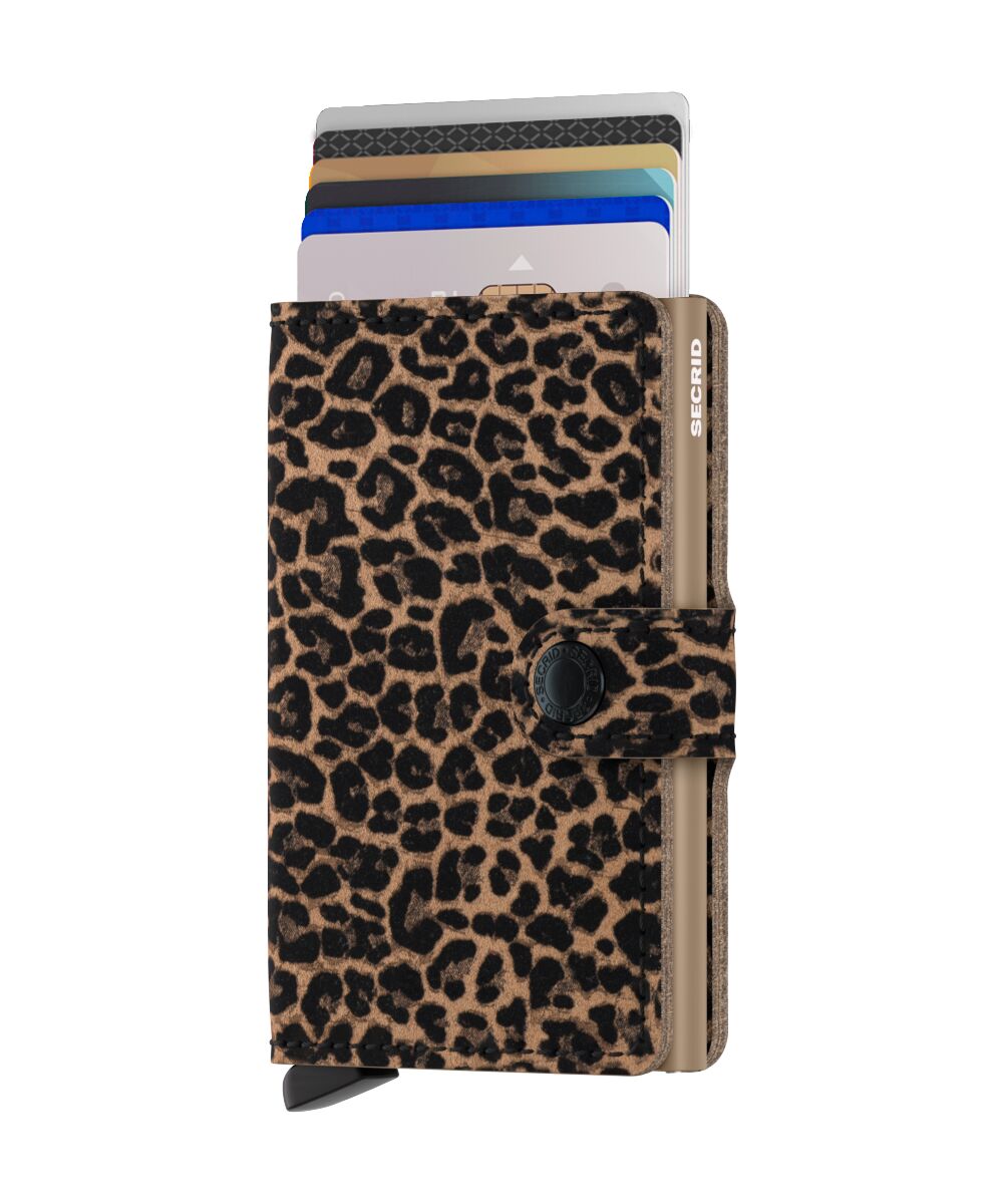 Mini-Geldbörse Leo Beige