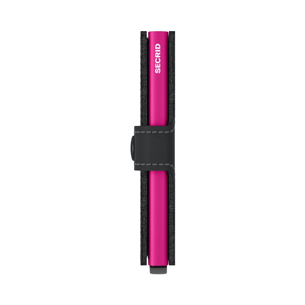 Miniwallet Matte Black & Fuchsia