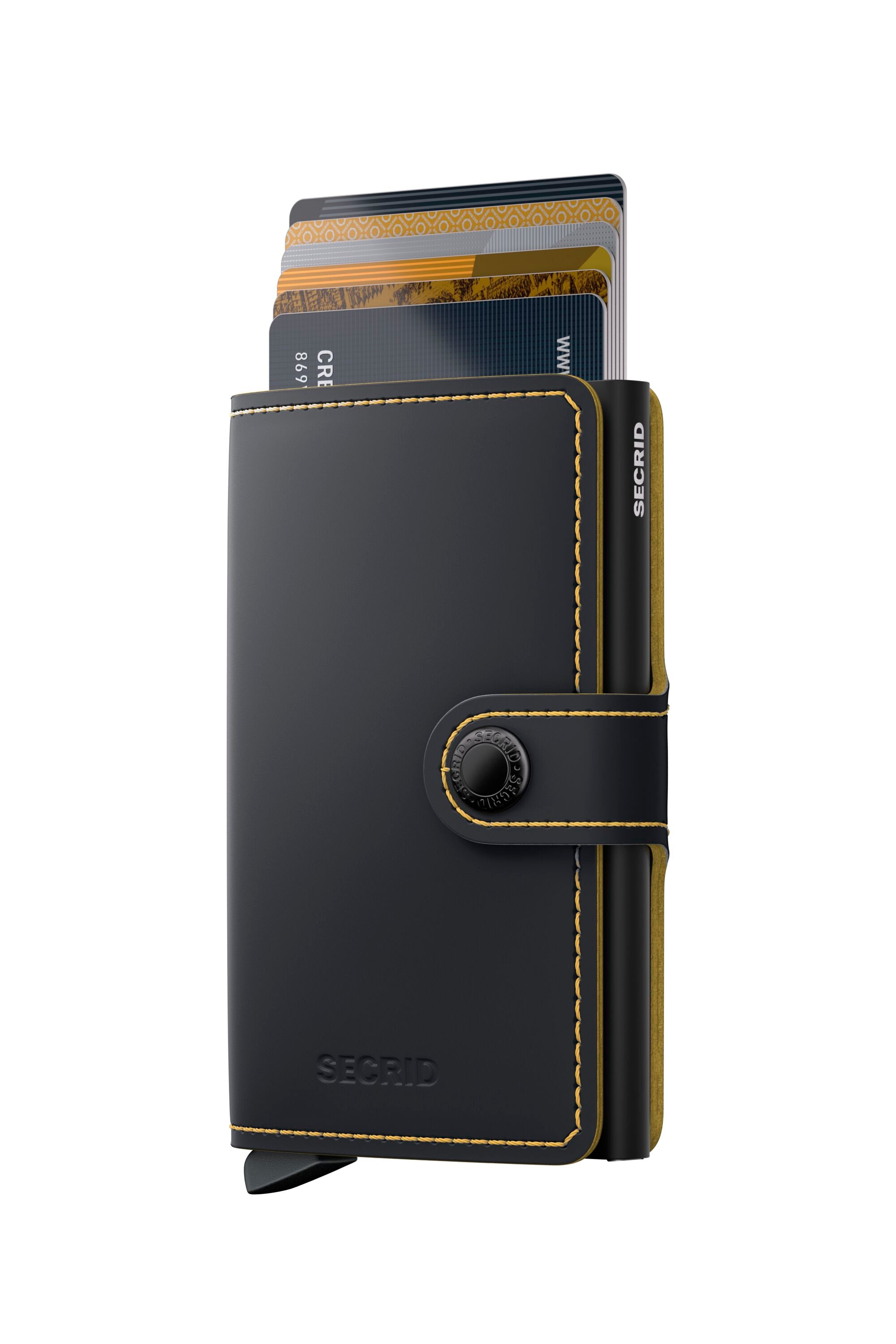 Miniwallet Matte Black & Ochre