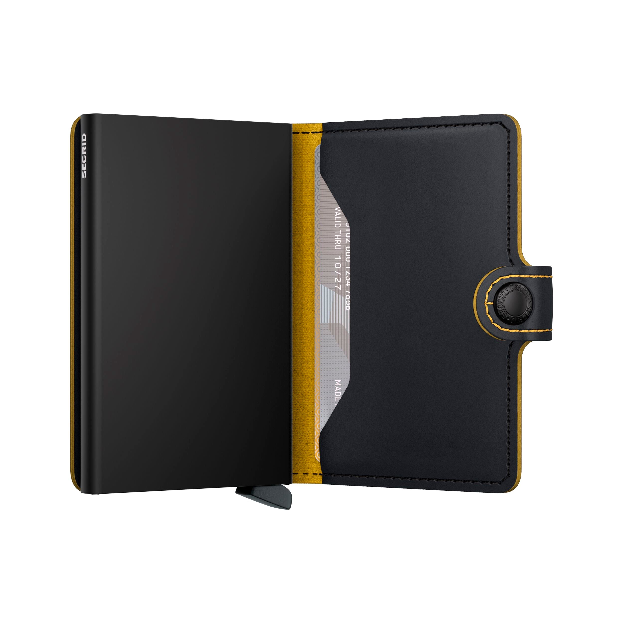 Miniwallet Matte Black & Ochre