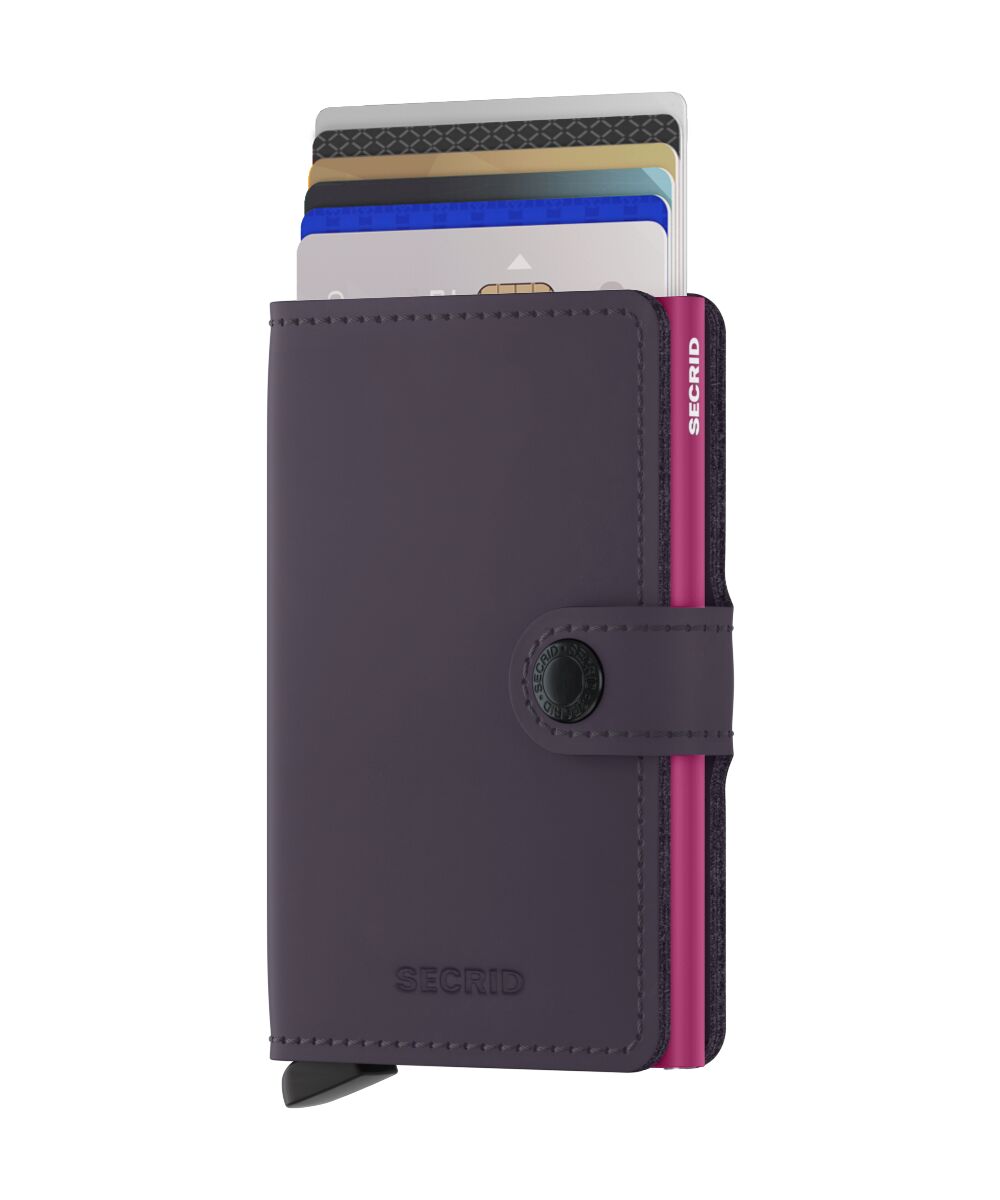 Miniwallet Matte Dark Purple-Fuchsia
