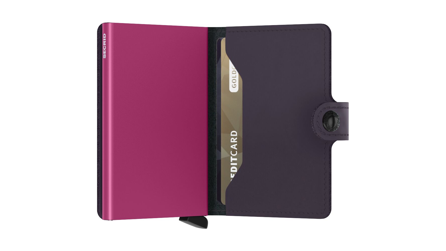 Miniwallet Matte Dark Purple-Fuchsia