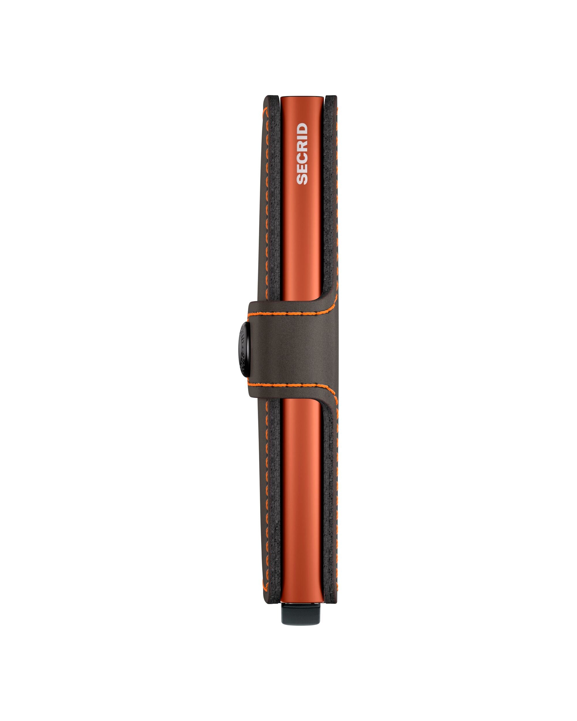 Miniwallet Matte Truffle & Orange