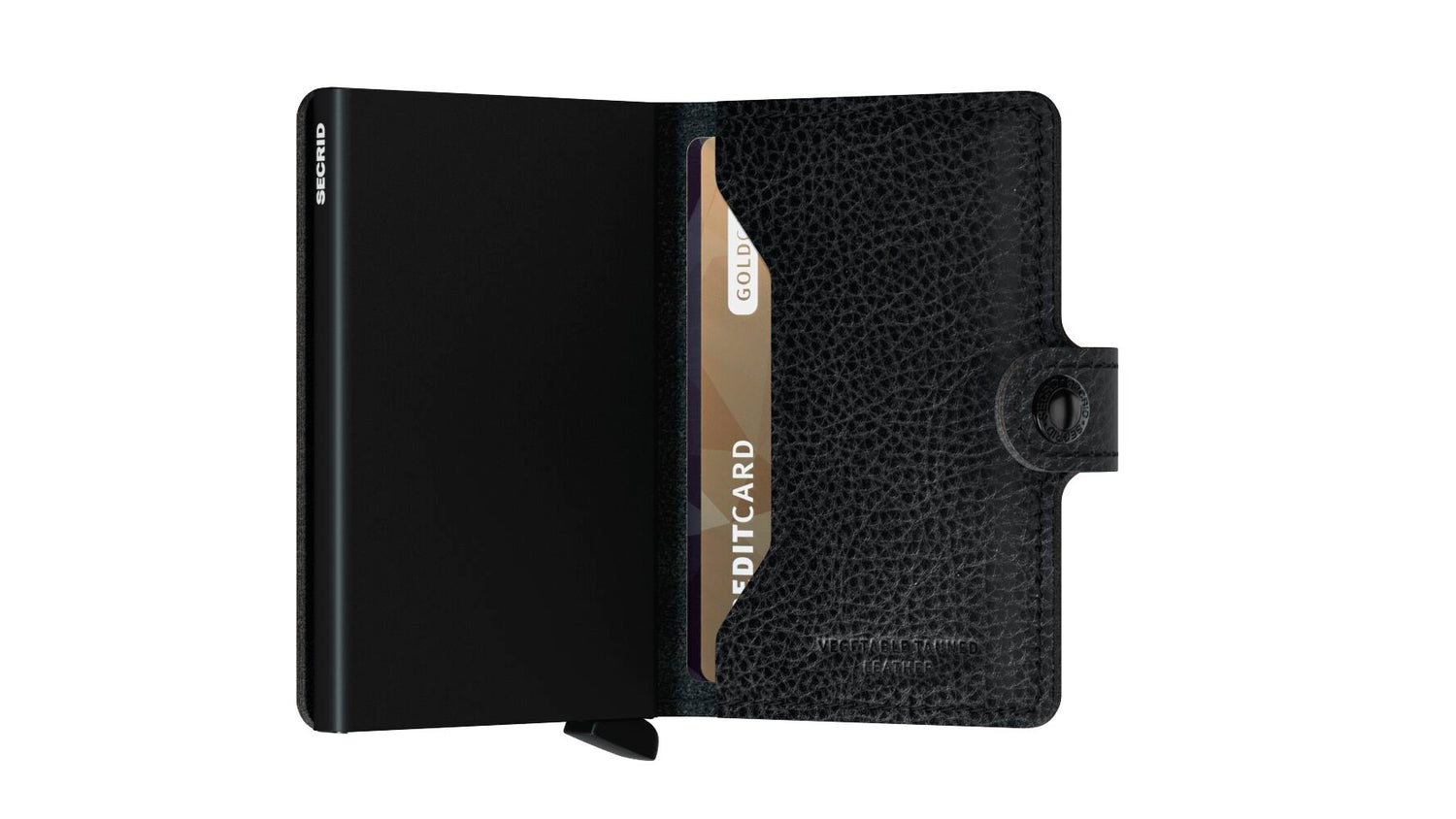 Miniwallet Vegetable Tanned Black-Black