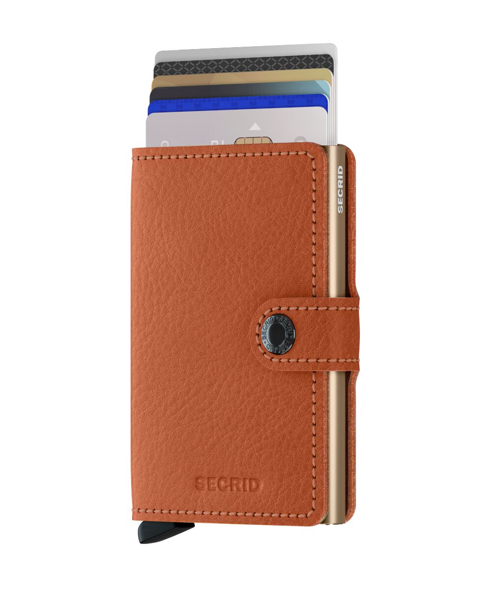 Miniwallet Pflanzlich gegerbter Caramello-Sand