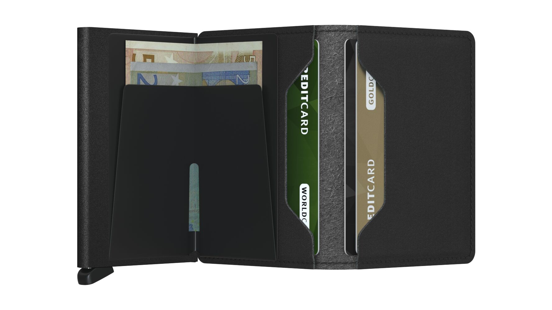 Slimwallet Yard powder Black