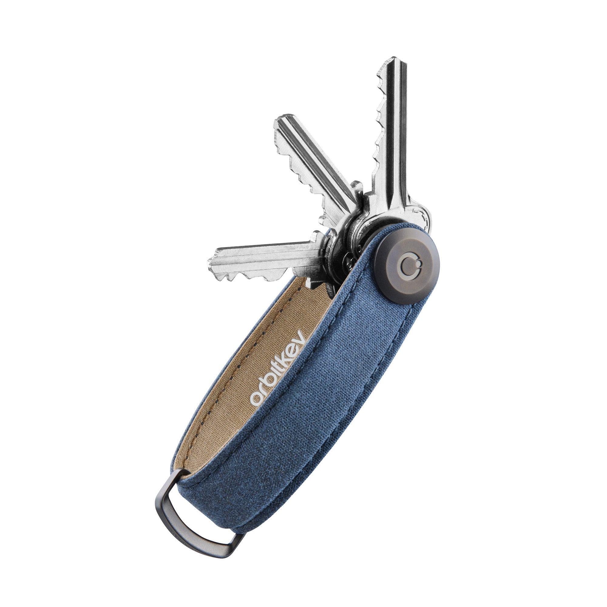Key Organiser Waxed Canvas navy blue