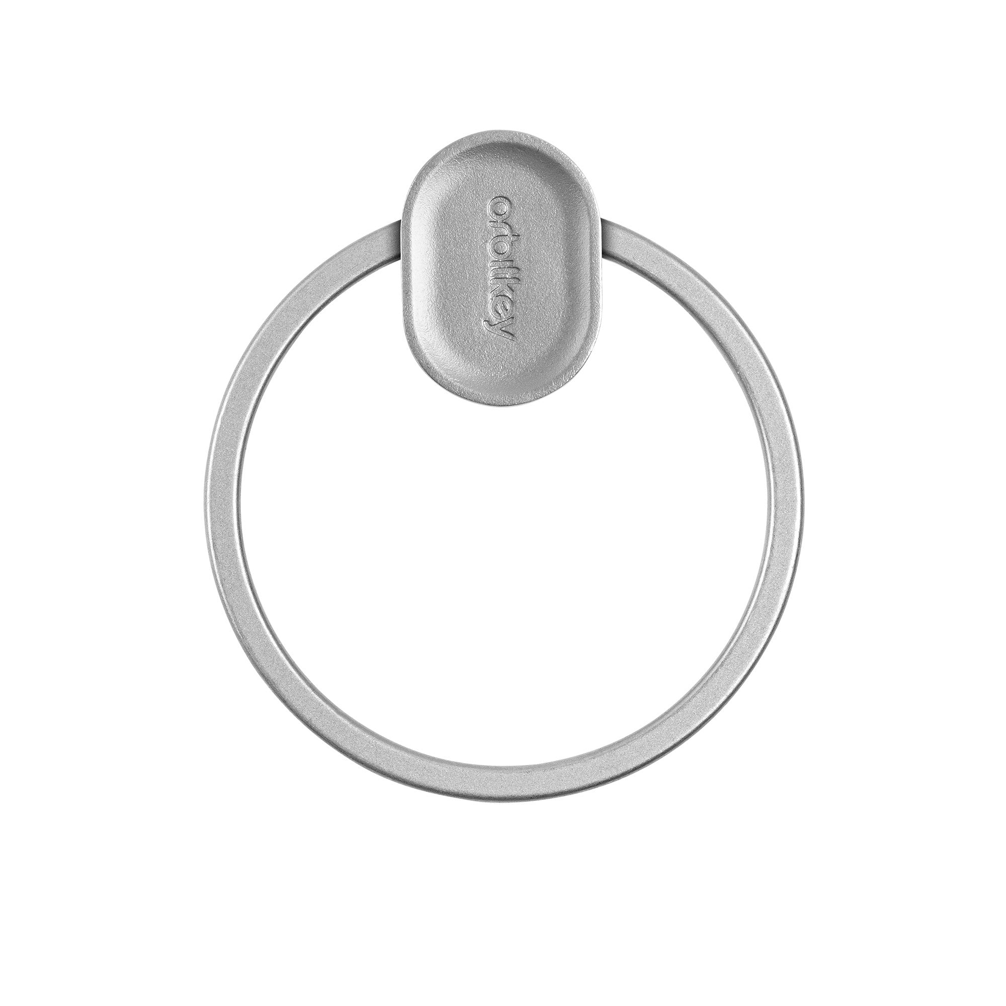 Zilveren ring v2 sleutelhanger