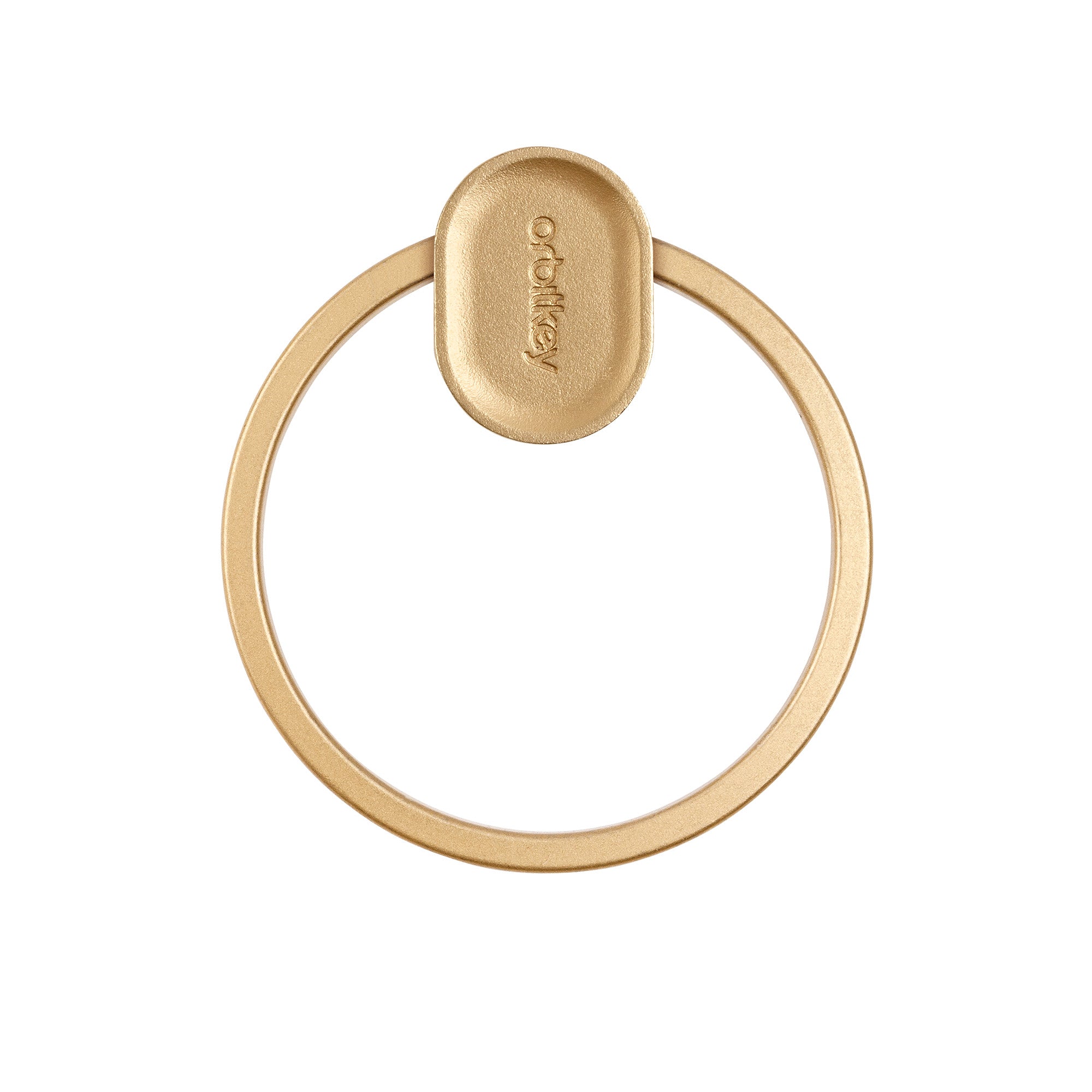 Geelgouden sleutelhanger ring v2
