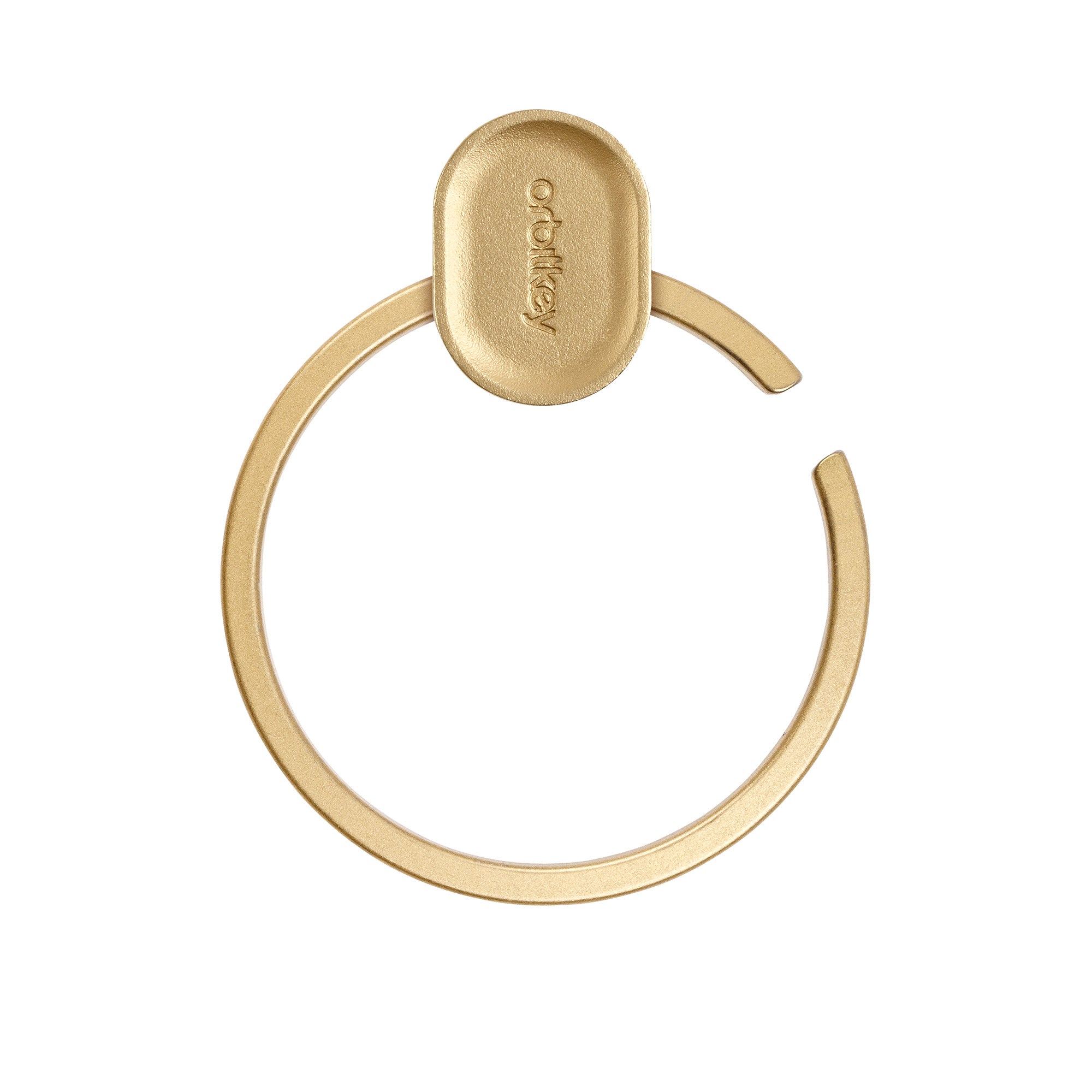 Ring v2 sleutelhanger geelgoud