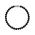 Natural Ned 6mm Round Gemstone Bracelet Matt Black