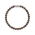 Natural Ned 6mm Round Gemstone Bracelet Matt Bronzite