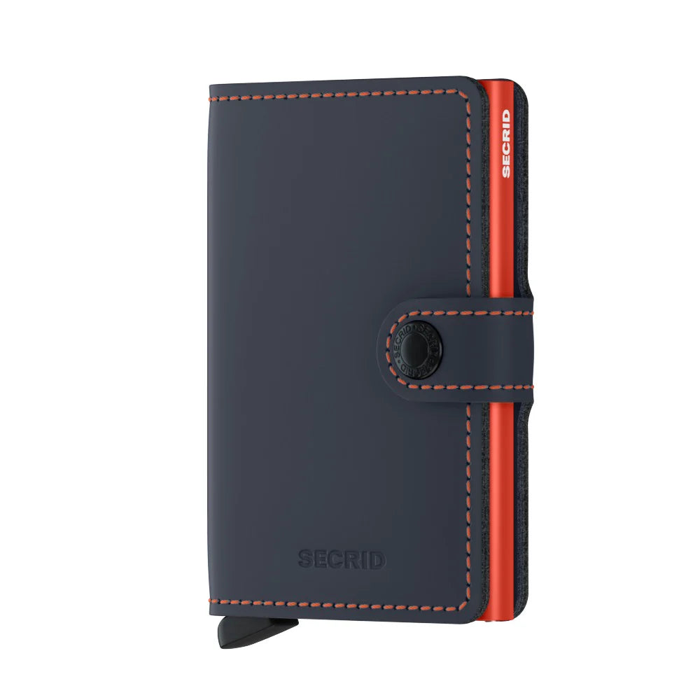 Miniwallet Matte Nightblue & Orange