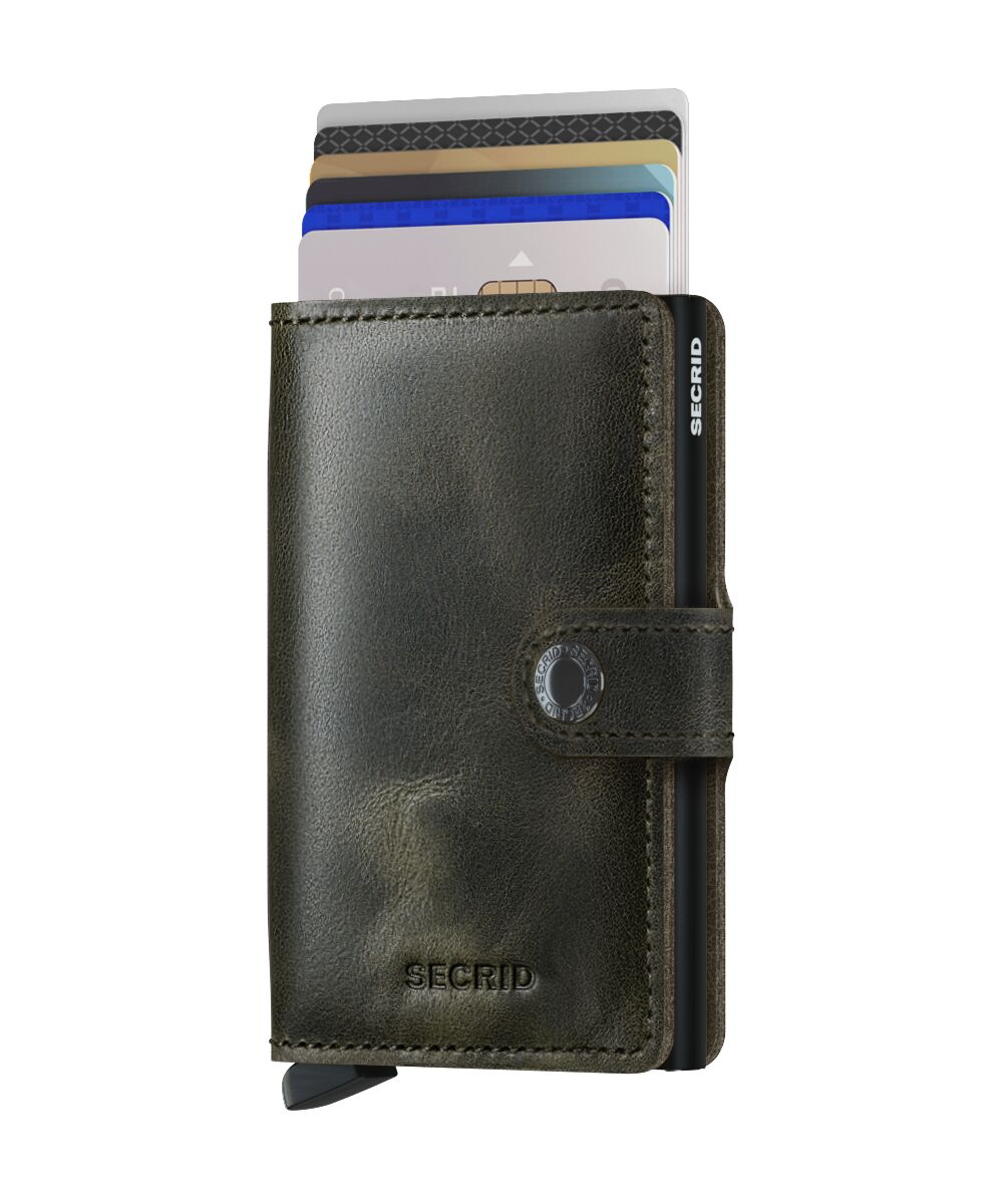 Miniwallet Vintage Olive Black