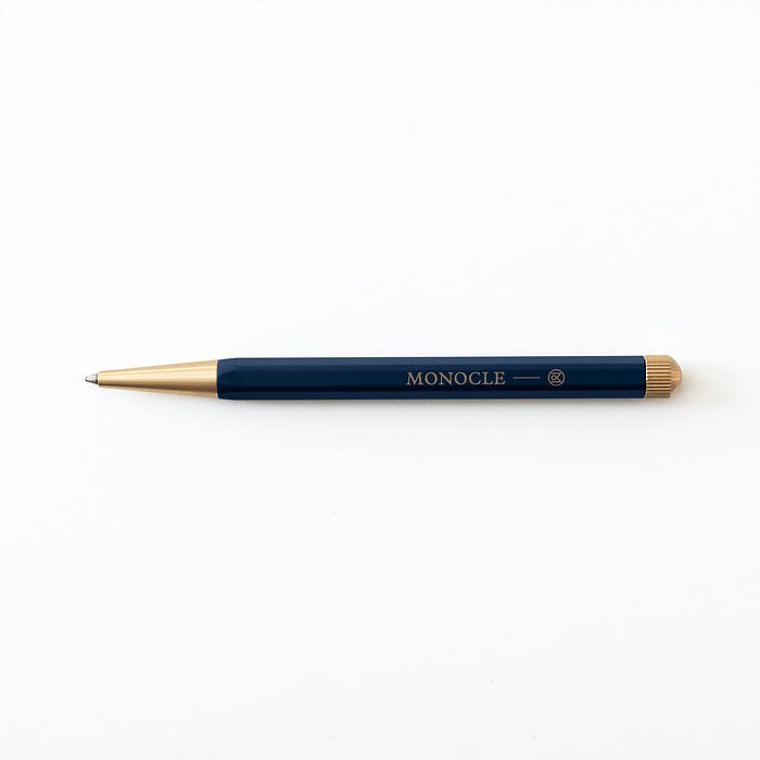 Leuchtturm Drehgriffel x Monocle Nr. 1 Balpen met gelvulling zwart