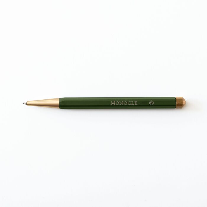 Leuchtturm Drehgriffel x Monocle Nr. 1 Balpen met gelvulling zwart