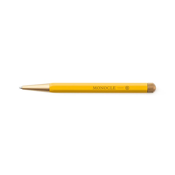 Leuchtturm Drehgriffel x Monocle Nr. 1 Balpen met gelvulling zwart