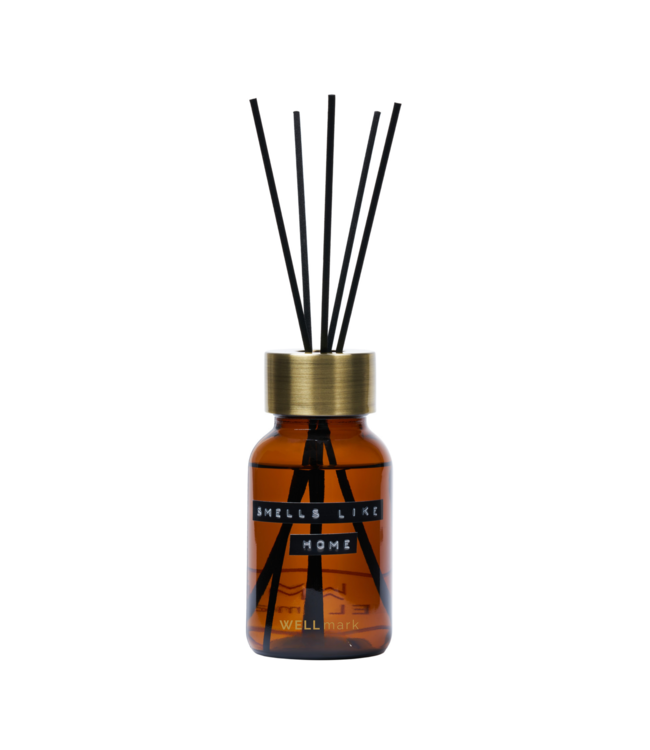 Fragrance sticks 200ml amber/brass SMELLS LIKE HOME