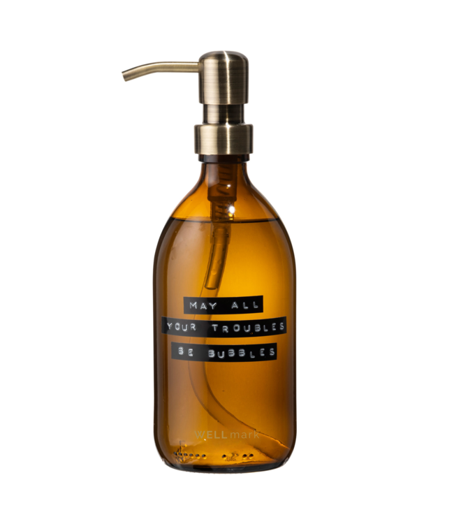 Hand Soap amber/brass bamboo 500ml MAY ALL YOUR TROUBLES