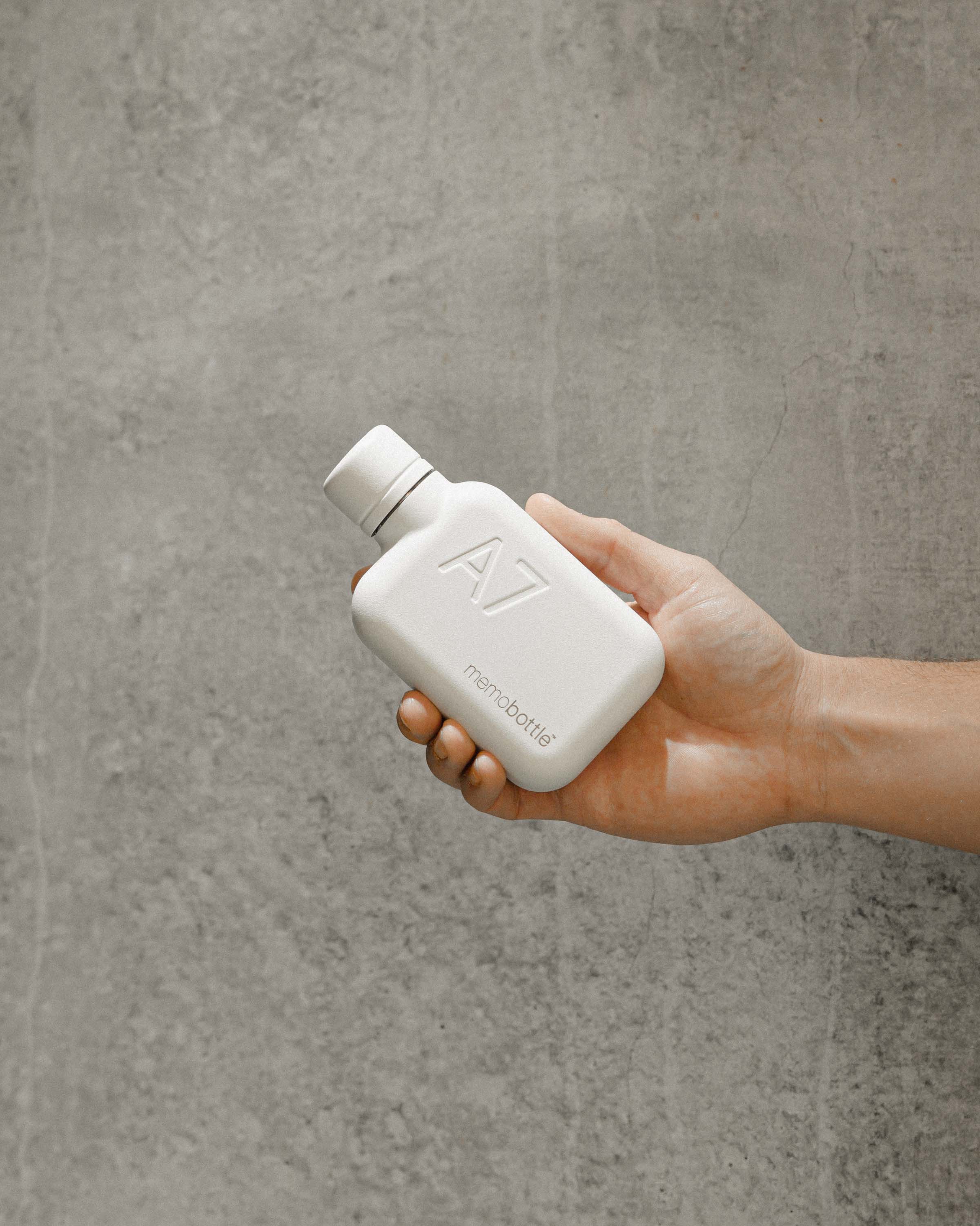A7 Stainless Steel memobottle WHITE