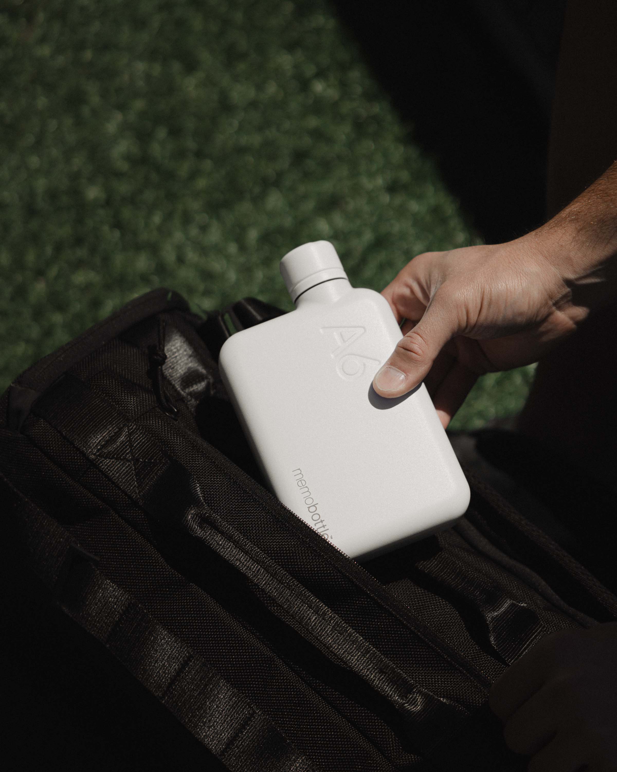 A6 Stainless Steel memobottle WHITE