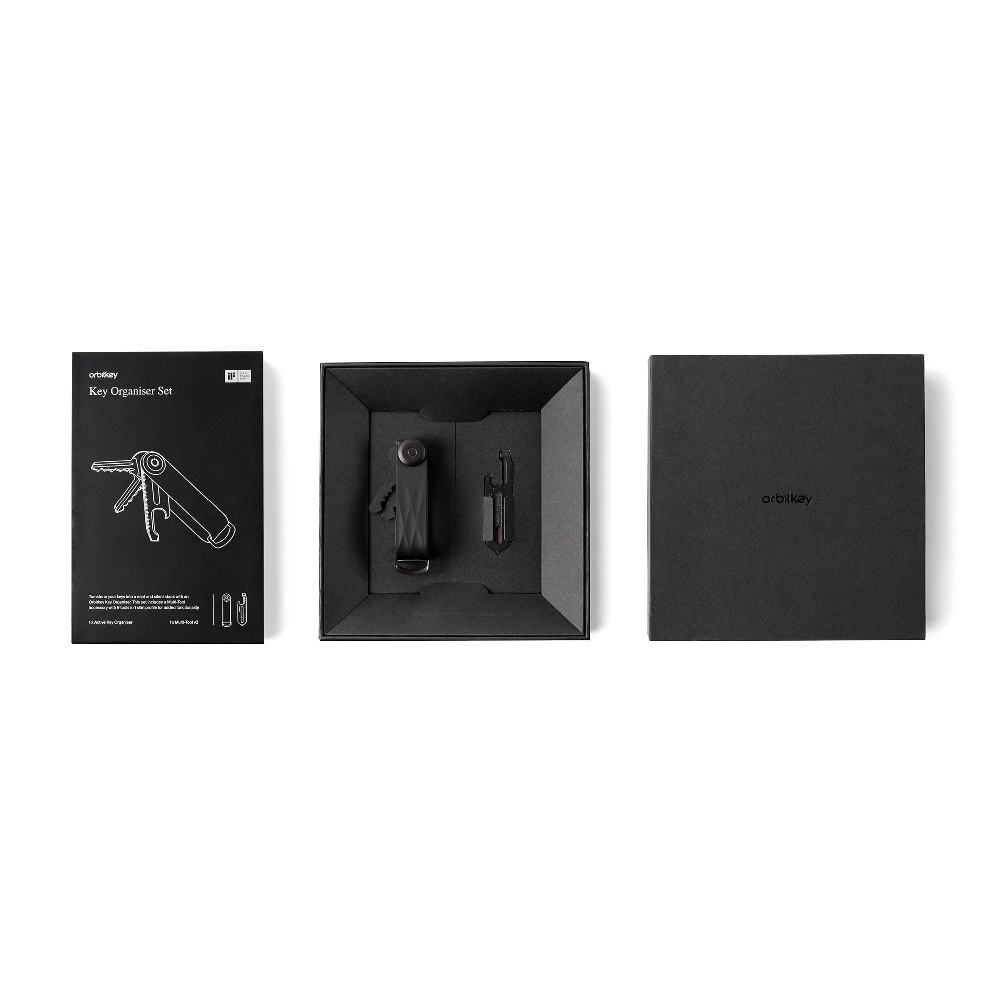 Key Organiser Gift Set Active Black
