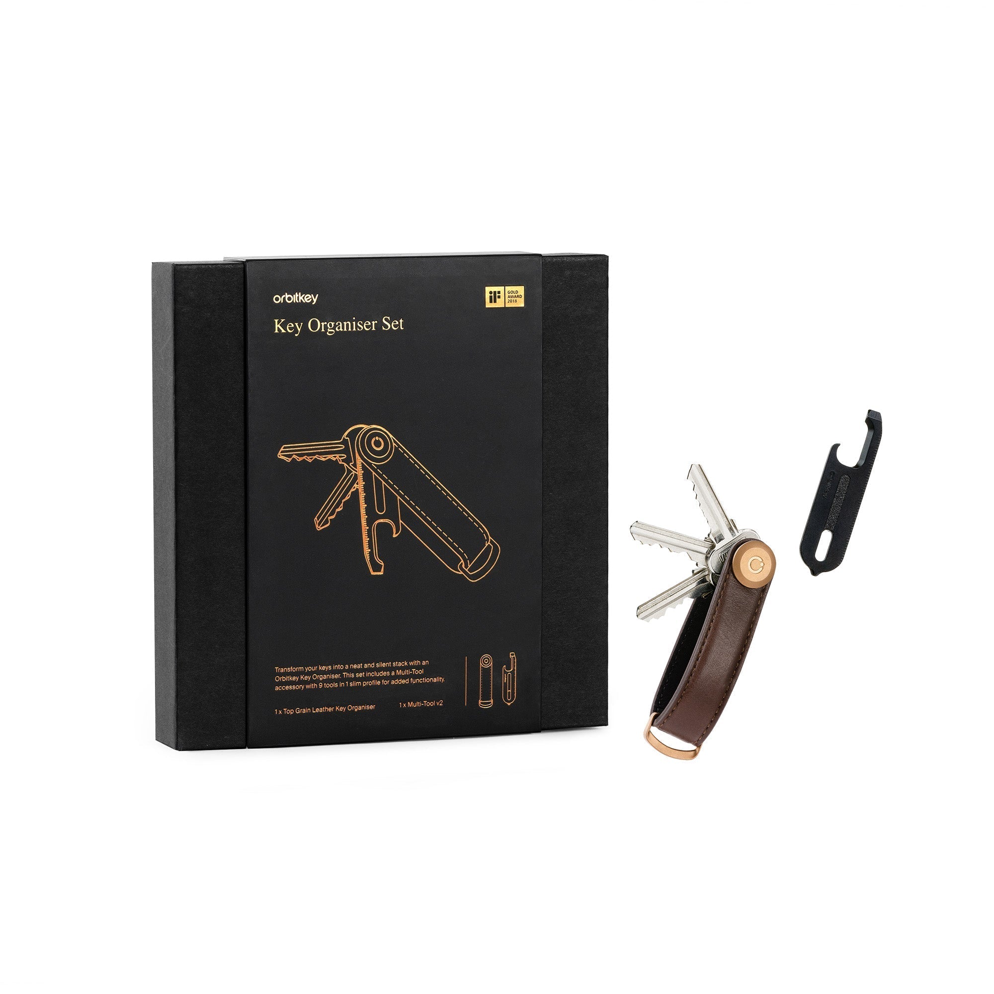Key Organiser Gift Set Active Black