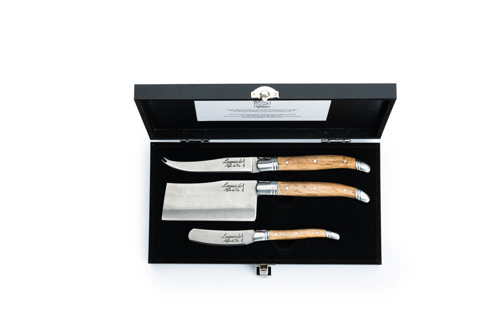 Luxury Line Kaasmessenset Eikenhout Stonewash