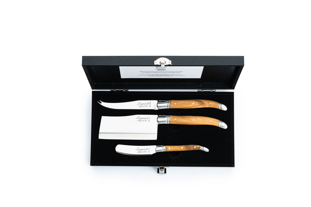 Luxury Line Kaasmessenset Olijfhout