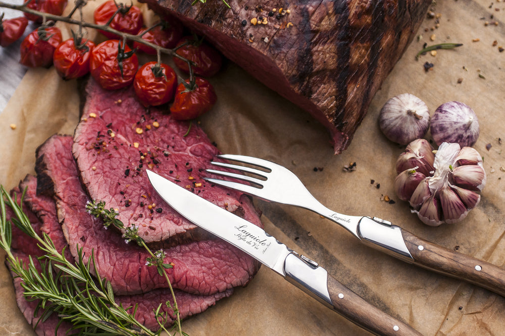 Luxury Line Steakmessen Olijfhout