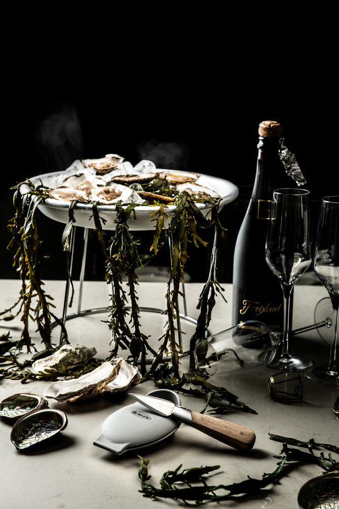 Luxury Line Oester Geschenkset Eikenhout