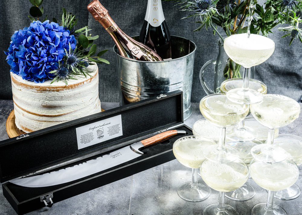 Luxury Line Champagnesabel Olijfhout