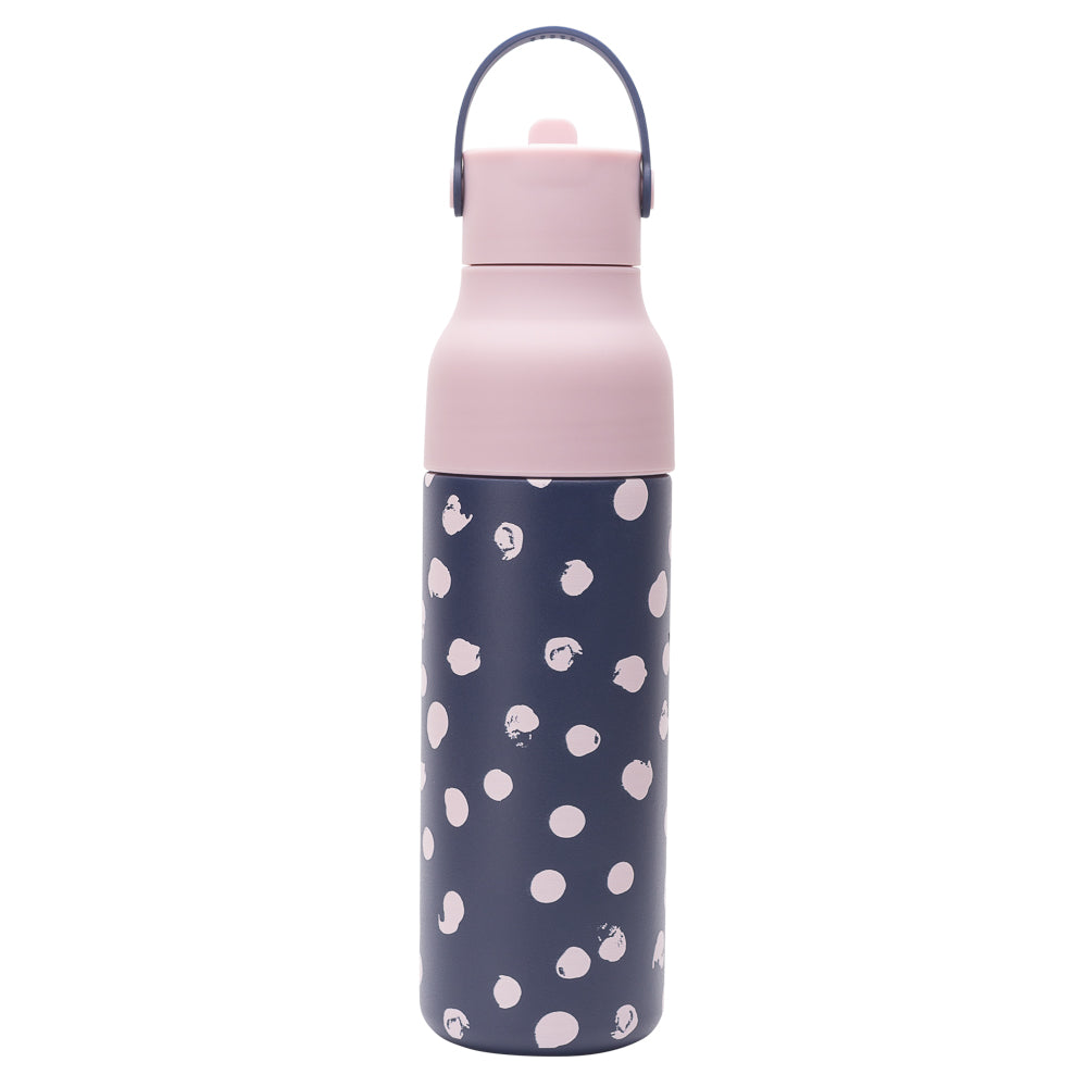 Indigo mit rosa Flecken