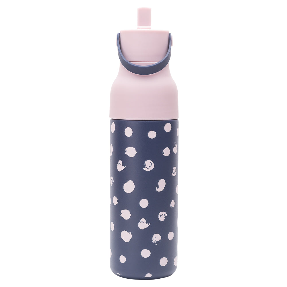 Indigo mit rosa Flecken