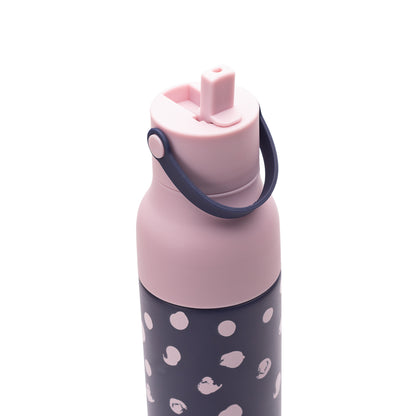 Indigo with pink spots