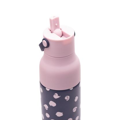 Indigo with pink spots