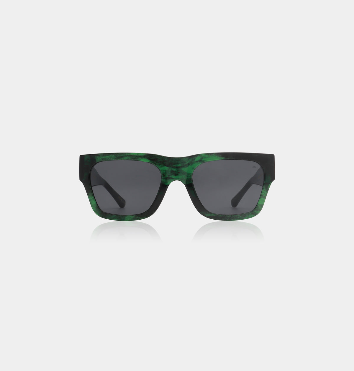 A. Kjærbede Agnes Green Marble Transparent Zonnebril | Elegant ...