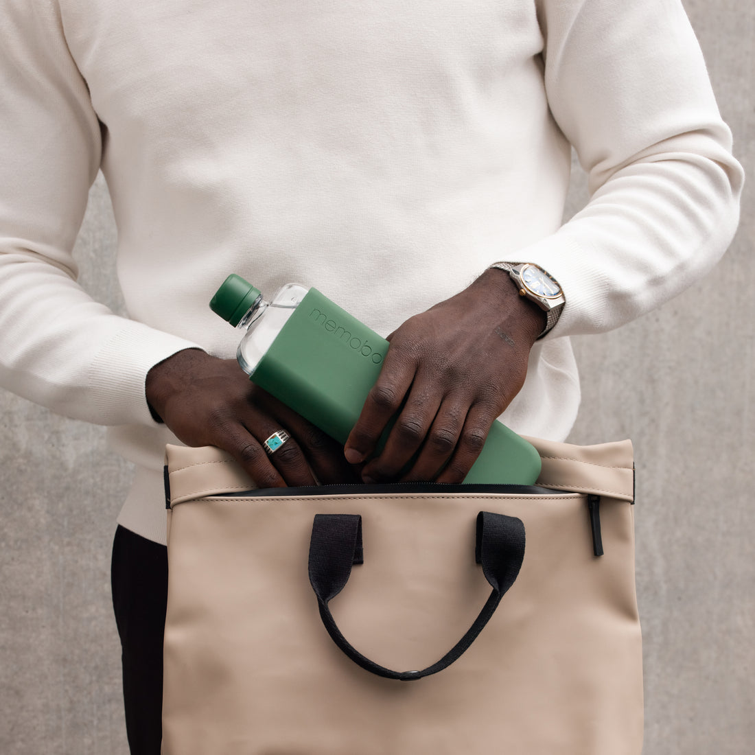 Slim memobottle - OG - Moss Green